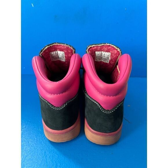 Timberland Nubuck Blue/Pink Womans Boots Size 6 #24961M - Picture 4 of 6
